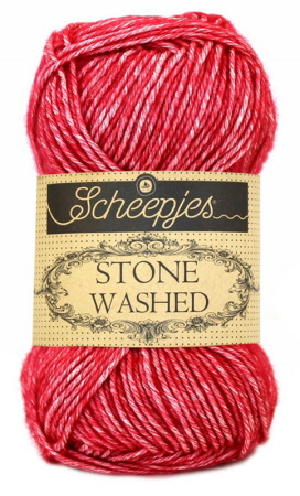 scheepjes stone washed - 807 -red jasper