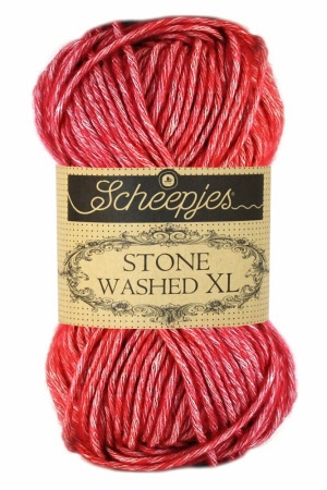 scheepjes stone washed xl - 847- red jasper