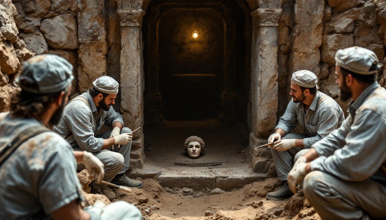 archeologen ontdekken een romeins graf en zijn sprakeloos door de onverwachte vondsten die ze aantreffen. lees meer over deze fascinerende archeologische ontdekking.