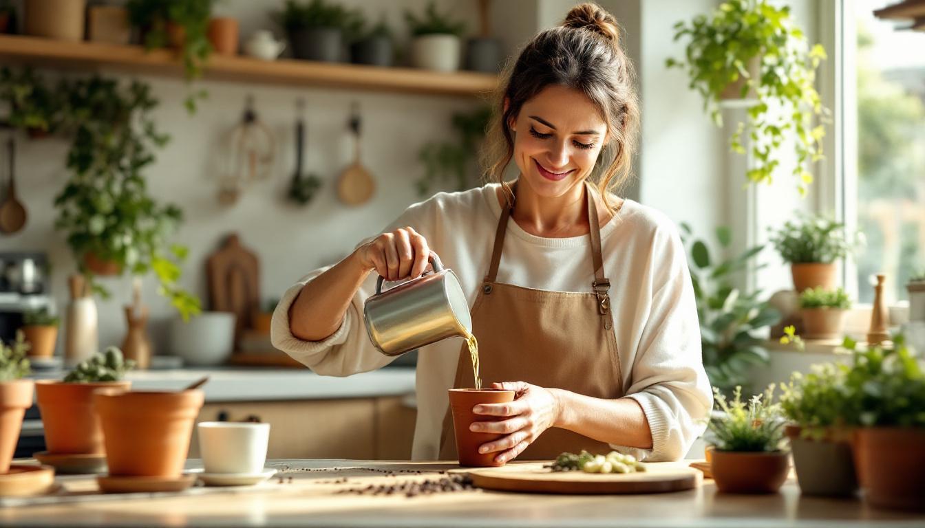 ontdek hoe je met een eenvoudig huishoudmiddel je planten tot twee keer sneller kunt laten groeien, zonder dure meststoffen te gebruiken.
