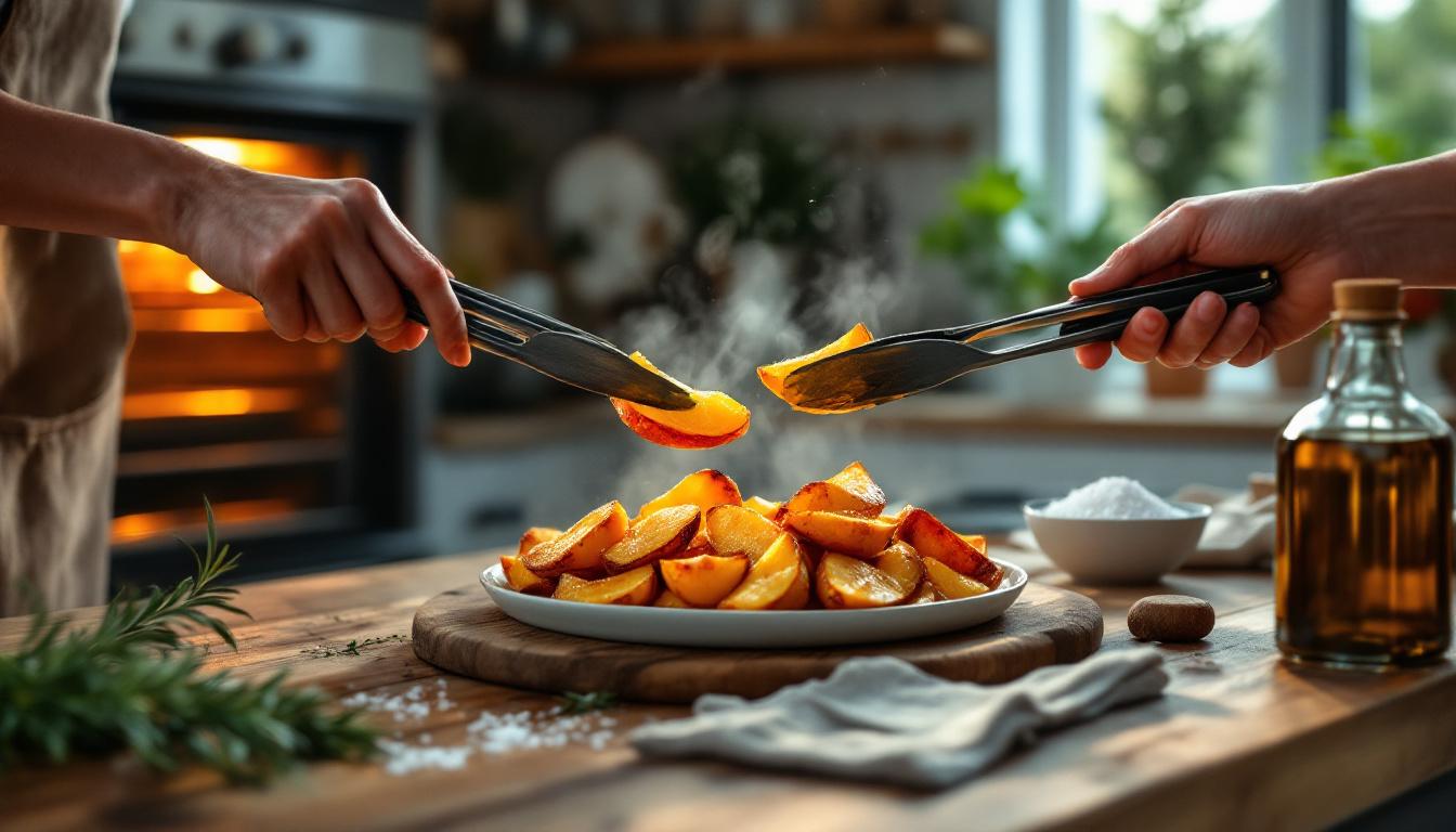 leer hoe je met deze eenvoudige techniek aardappelen in de oven uitzonderlijk knapperig maakt voor een heerlijk resultaat.