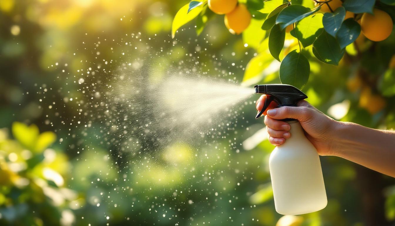 water met baksoda op de citroenboom verstuiven versterkt de gezondheid van de boom, mits correct toegepast voor optimale groei en bescherming.